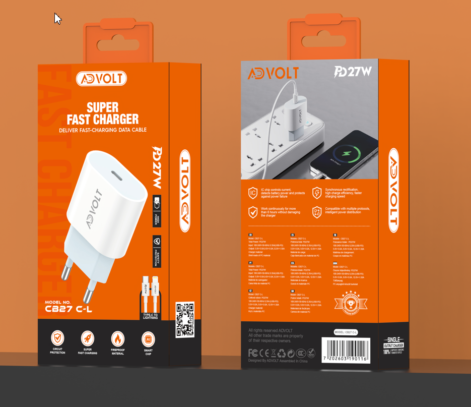 Bộ sạc nhanh Advolt CB27 C-L